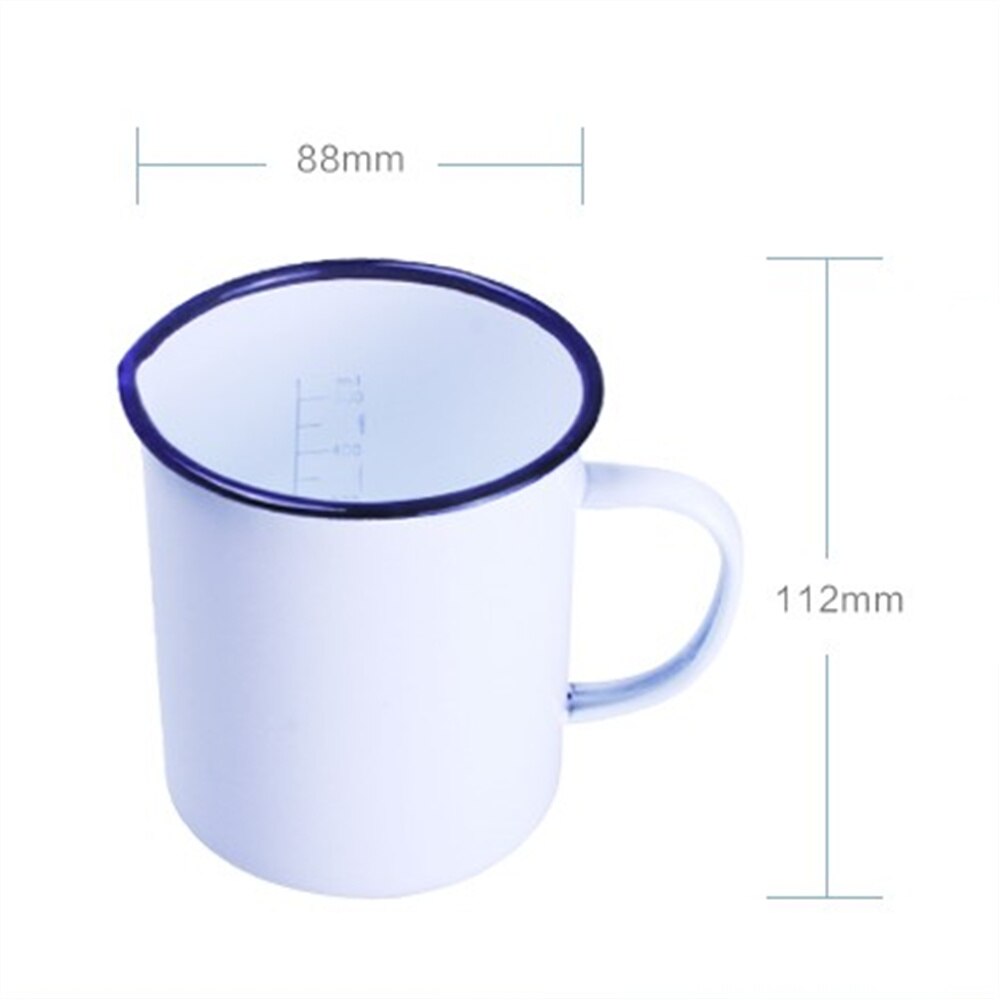 500ml Enamel Beaker with Scale Measuring Cup Lab Supplies
