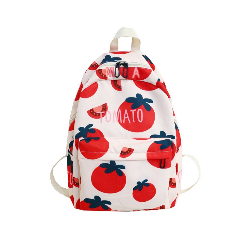 Avocado Fruit Stampato Bookbags Tela delle Donne Sveglie Zaini 2020 Ragazze Casual sac a dos Grande Stile di Gusto Squisito 17 Zaini pomodoro: tomato