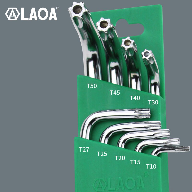 LAOA CR-V Hexagon Wrench Hex Allen Key with Middle Hole Screwdriver