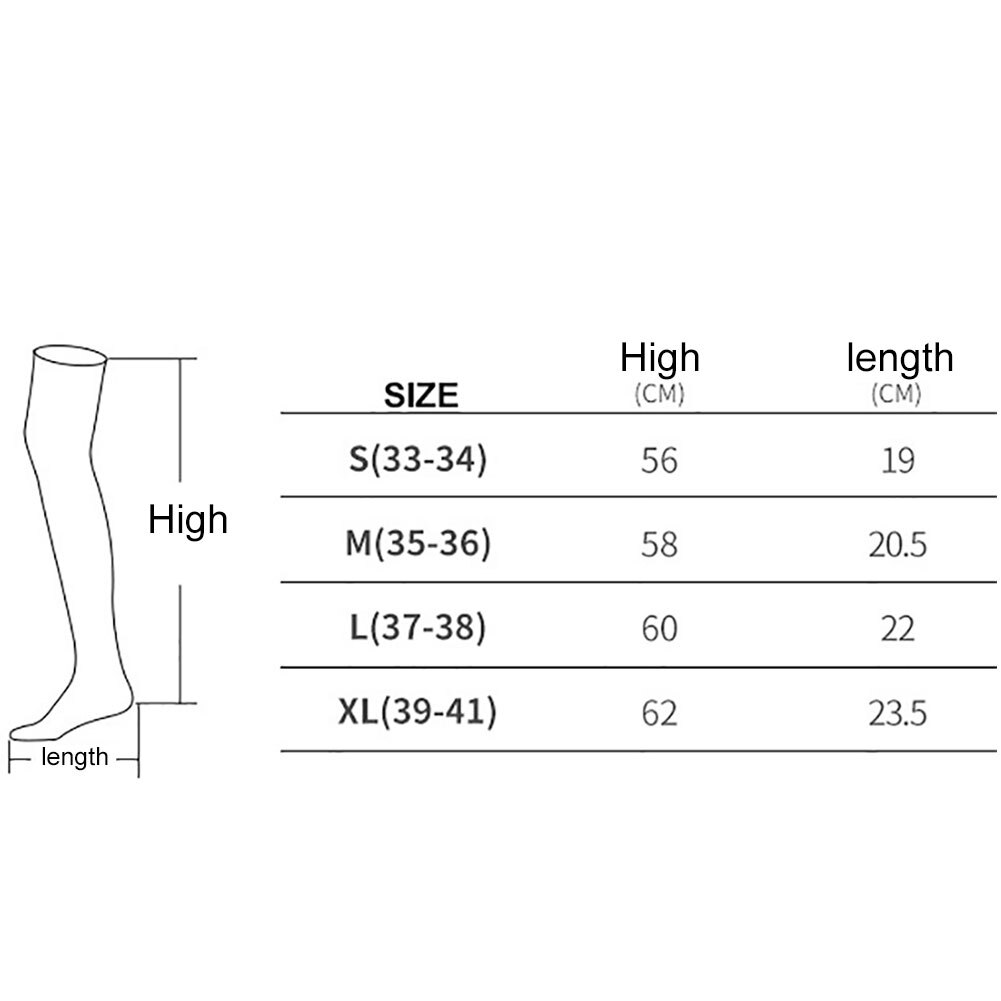 Mujeres 1,5 MM neopreno alto tubo calcetines surf buceo en profundidad y superficie medias