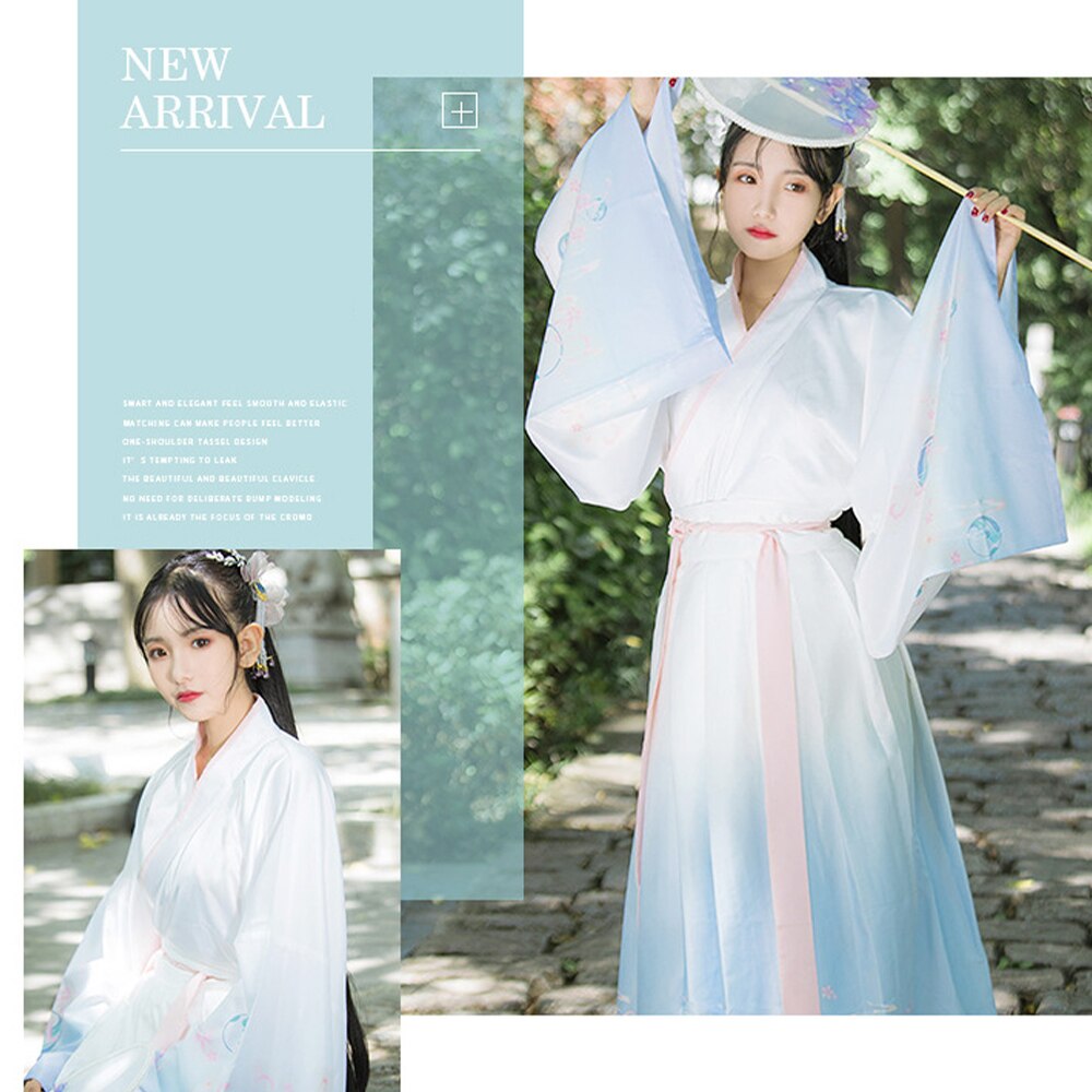 Ombre szyfonowa tkanina z 3 tonowym gradientem na sukienka na studniówkę jednoczęściowy Han chińskie sukienki szalik kurtyna odzież suknia na lato