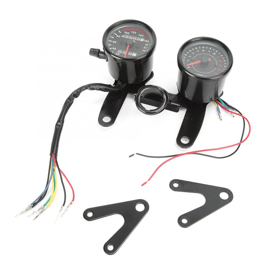 Universal Motorcycle Odometer Speedometer Retro Modified Instrument Accessory LED Speedometer Arrivals