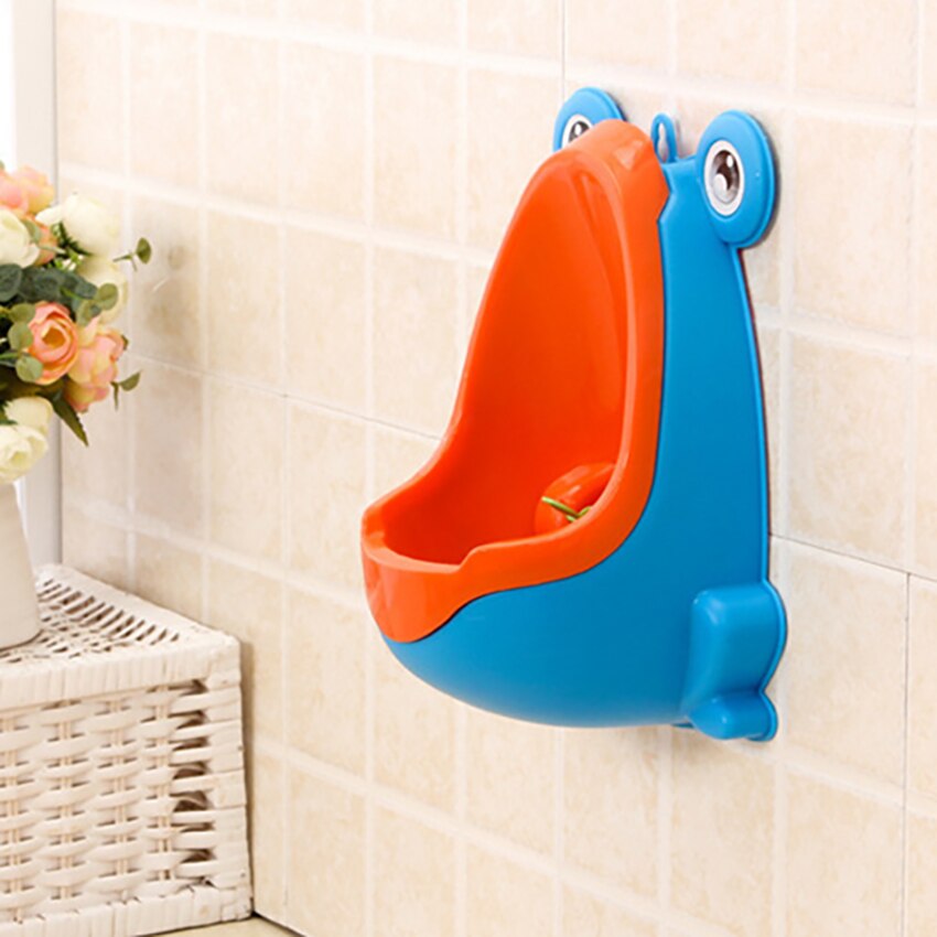 1Pc Frosch Geformt Kinder Urinale Wand Montiert Bad Kinder Saugnapf Töpfchen Pee Hängende Ausbildung Urinal Wc Mit Windmühle