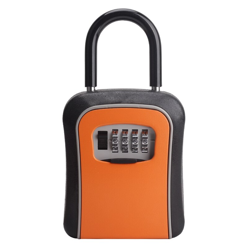 Password Safety Key Lock Box Outdoor Wall Mounted Weatherproof 4 Digit Combination Keys Storage Hanging Lock Boxes Indoor