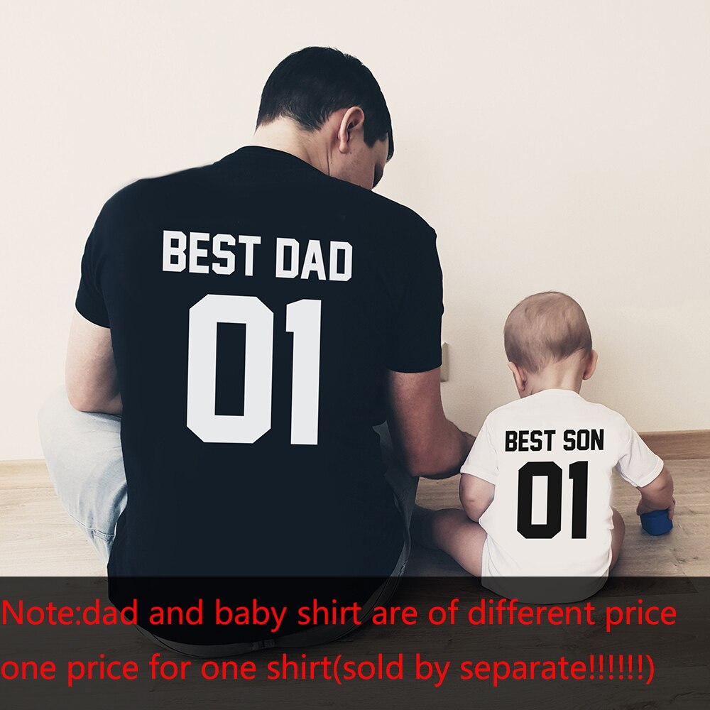 Bedste far bedste søn skjorter far og søn matchende t-shirts far og søn ropa baby romper matchende familie skjorter: Mænd l