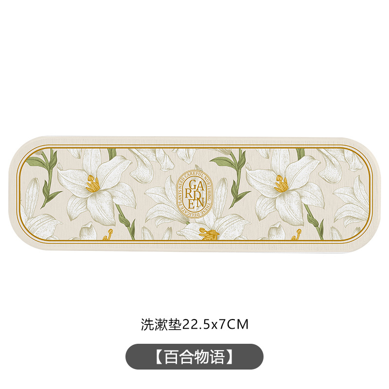 Tampone assorbente per fango diatomea Lavabo per bagno Asciugatura rapida Tampone per sapone a prova di umidità Tovagliette per tazza isolato da cucina per tavolo: Colore rosa