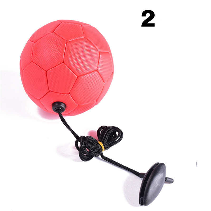 Kids Football Training Ball For Boys Grils Foot Ball Outdoor Equipment Training Practice Belt Pupils With Rope Soccer Ball: red 2
