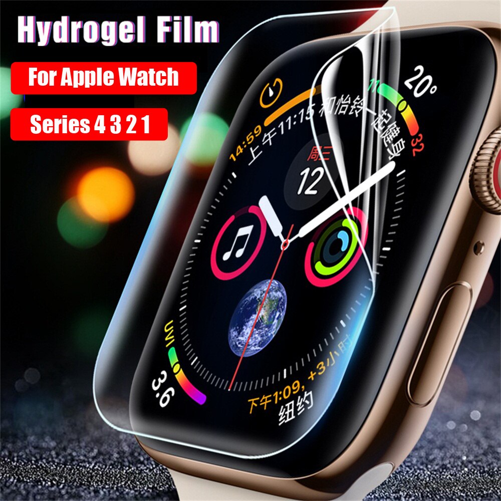 Couverture de Film 3 pièces pour Apple 4 3 2 1 iWatch Smart Watch protecteur d'écran Anti-déflagrant couverture complète haute définition Anti-choc