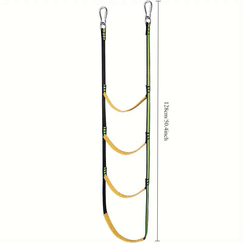 Boat ladder Boat rope ladder Auxiliary boarding rope ladder 3/4/5 reusable portable nylon boat ladder: Yellow