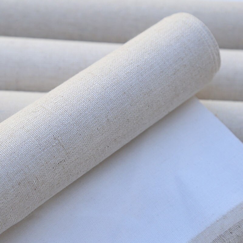 Toile blanche professionnelle roulée de 3M de Long pour peinture à l'huile, couche acrylique, mélange de lin, fournitures d'art