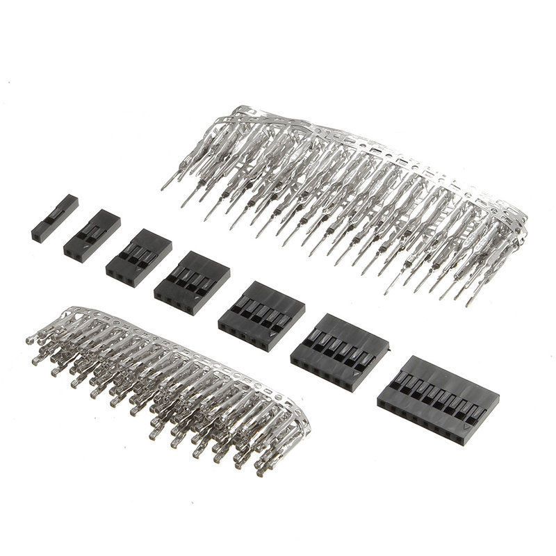 310Pcs/Set 2.54mm Dupont Connector Kit PCB Headers Male Female Pins Electronics