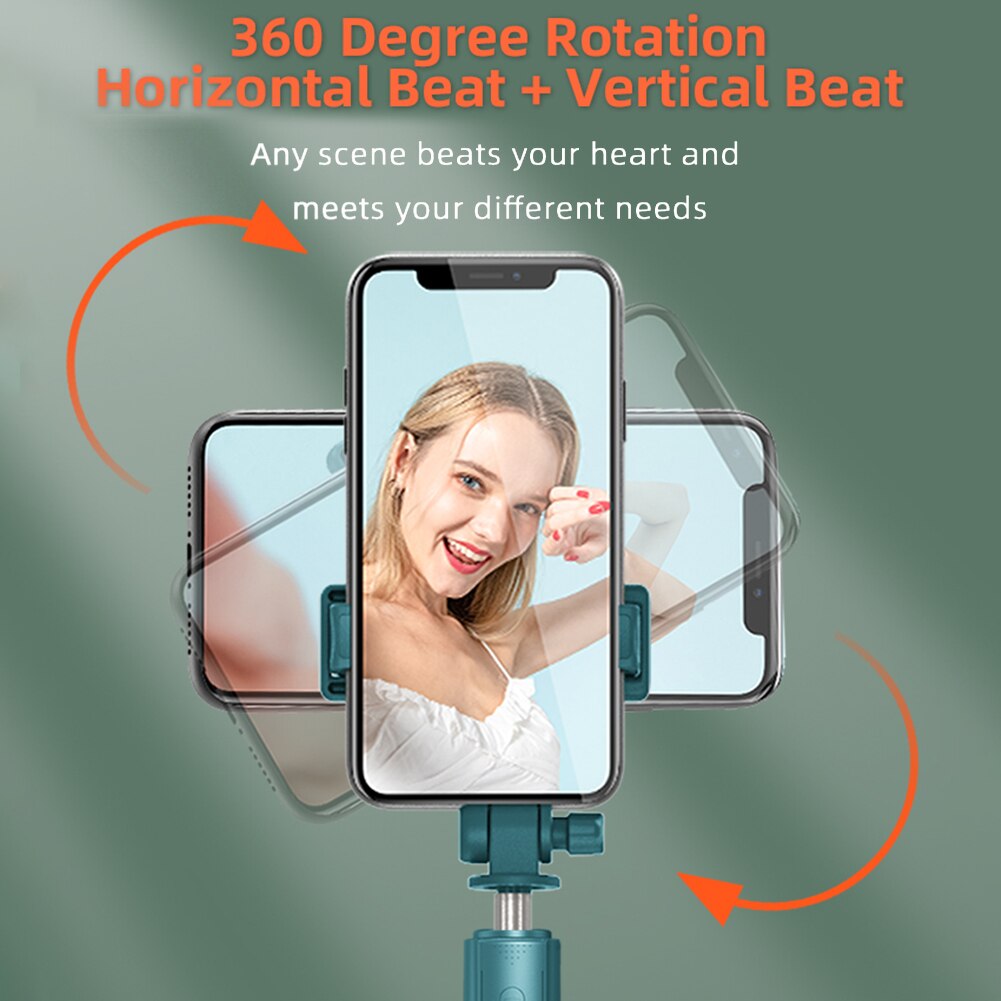 Wireless Mobile Phone Tripod Mobile Tripod for iPhone Tripod for Phone Selfie Stick Bluetooth Tripode Stabilizer For Mobile LED