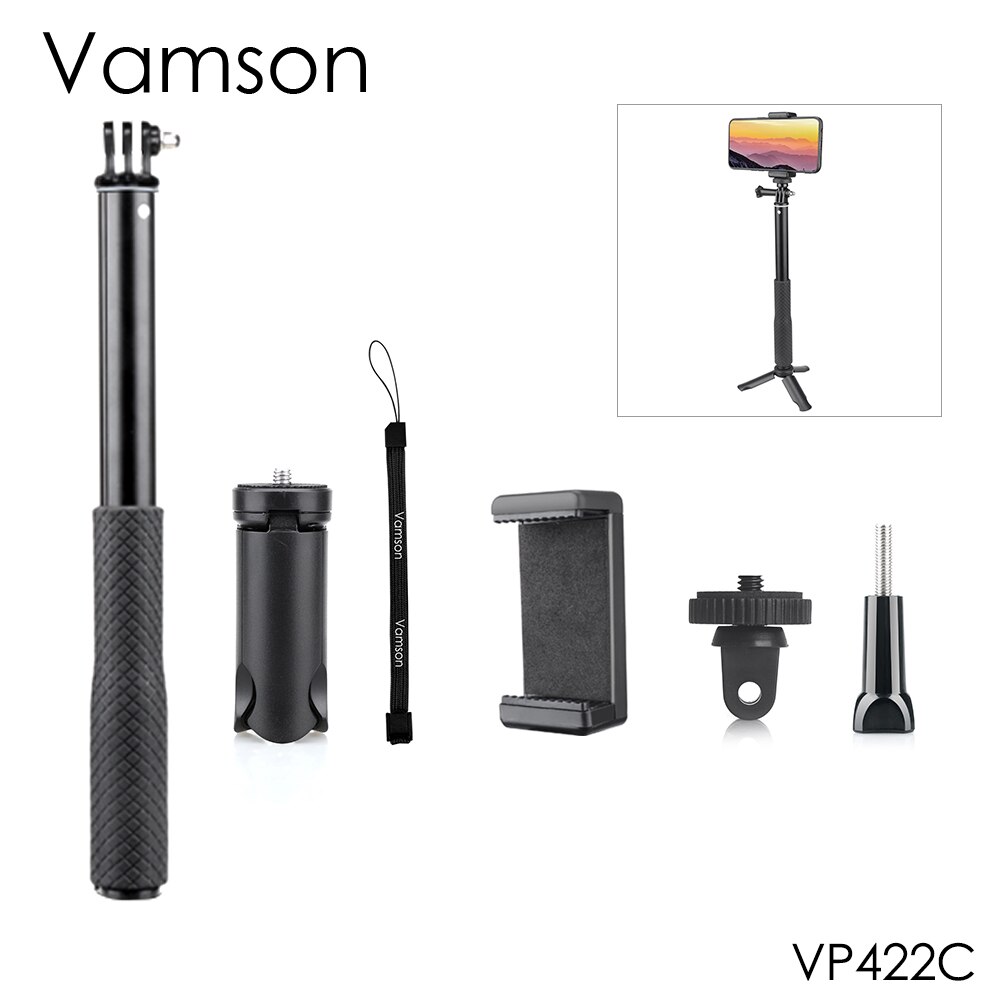 Vamson mini selfie kolmijalka iphone  xr 8 x 7 6s plus bluetooth selfie stick kädessä pidettävä monopod xiaomille huawei  vp425: lle: Vp422c