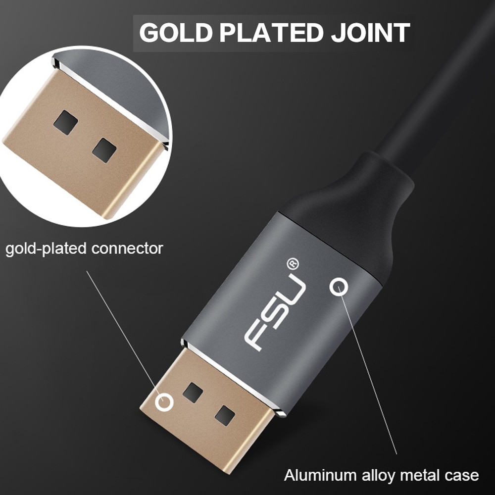 4K@60Hz/2K@144Hz DisplayPort Cable for Game Monitor HDTV Projector PC DP1.2 DisplayPort to DisplayPort Cable DP Cable 5m 3m 1m