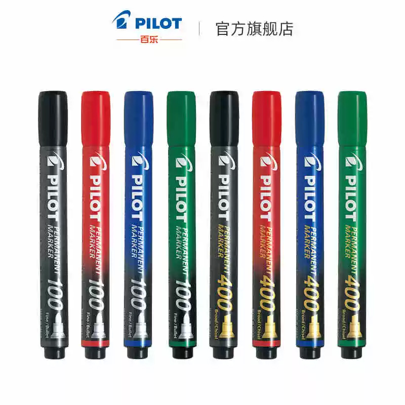 Marcadores de aceite piloto de Japón, SCA-100 permanente que no se decolora, cabezal de 1/4mm, gran capacidad, resistente al agua, marcado de tinta, suministros de oficina