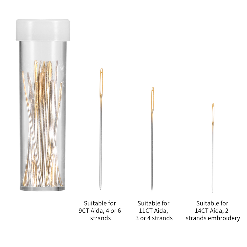 Borduurwerk Starter Kit Volledige Set-Magic Borduren Pen Punch Naald, Hoops, Draden, stiksels Punch Pen Set Craft Tool Voor Beginner