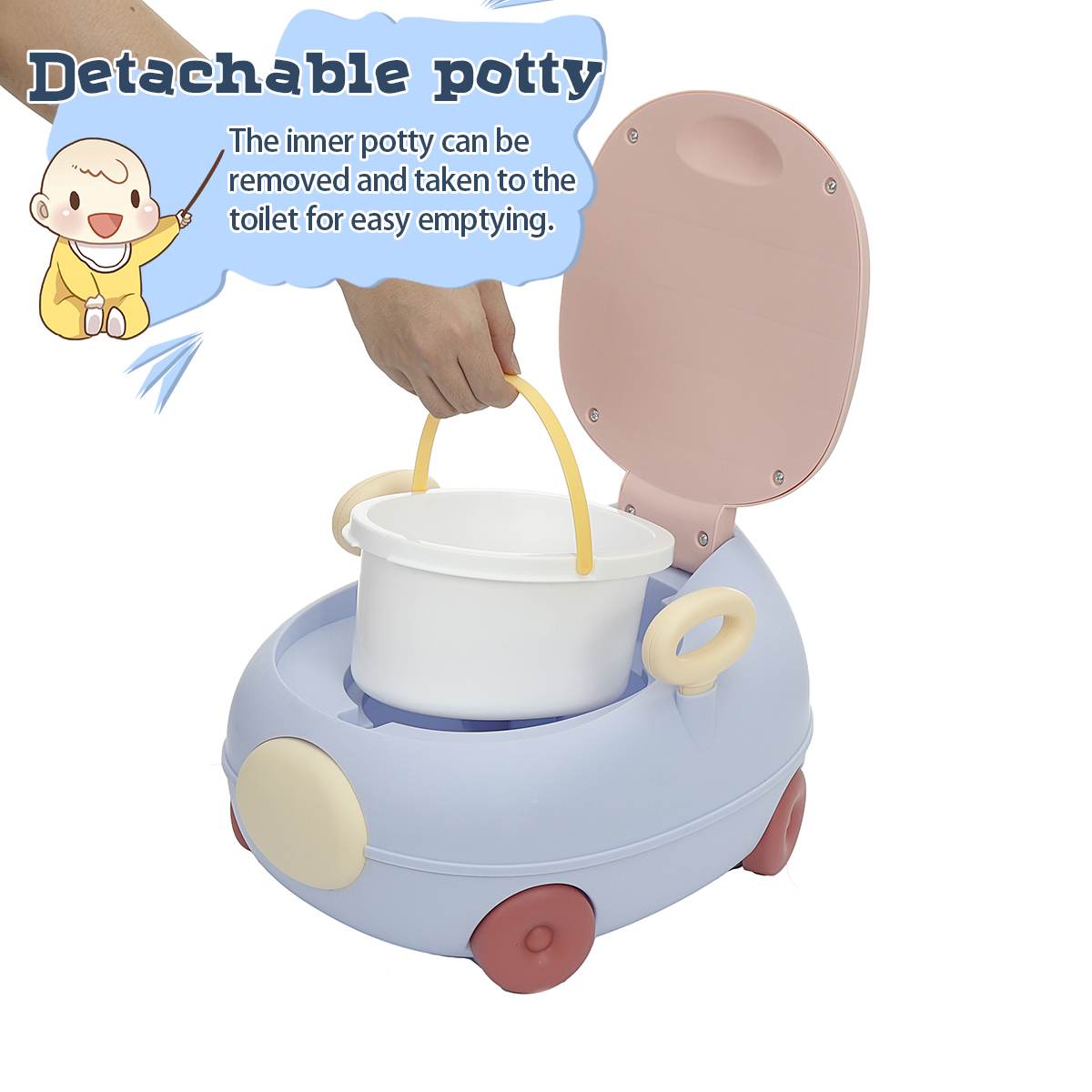 Portable Potty Portable Baby Toilet Potty Training Seat Child Pot Training Girls Boy Potty Kids Chair Toilet Seat Children's Pot