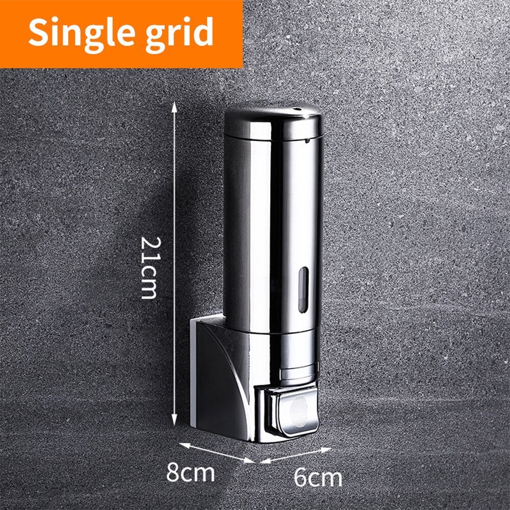 Manual Press Liquid Soap Dispenser Deck Mounted Counter Soap Dispenser For Kitchen Stainless Steel Bottle Bathroom Liquid Foam: single