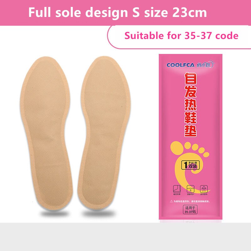 5/10 Winter Self-heating Insoles Boots Foot Warmer Heating Pads No Need For Electric In: S size 10 pairs