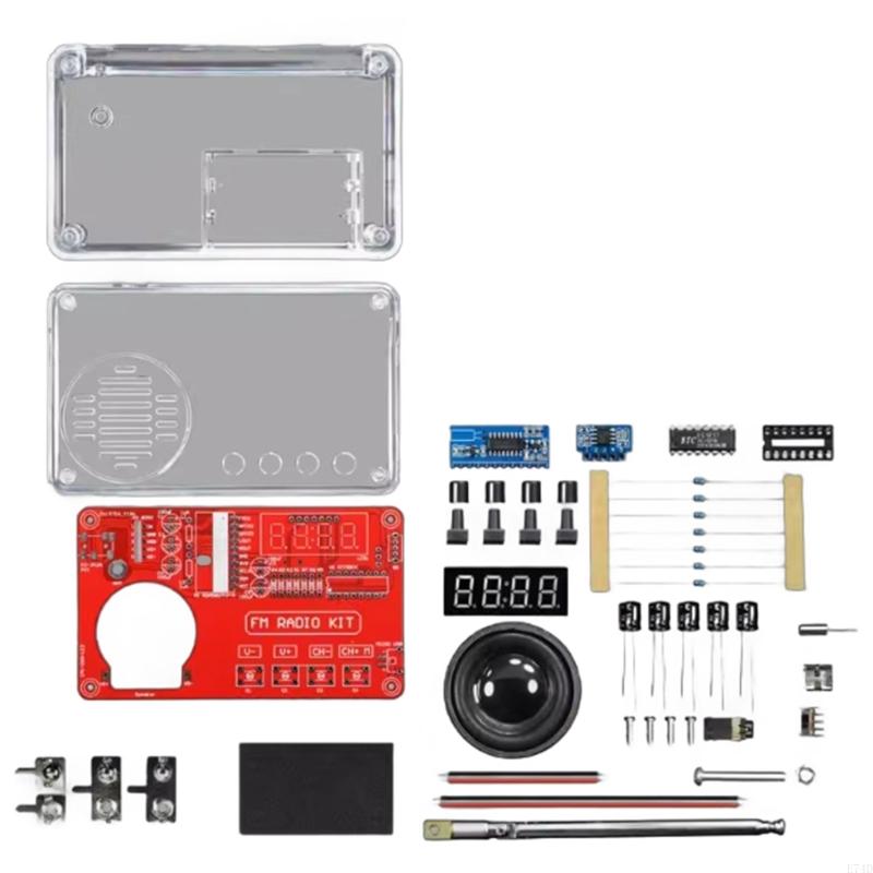 E74D 50-108MHz DIY FM Radio Kit for Soldering Practice and Circuit Learning Assemble Own FM Receiver