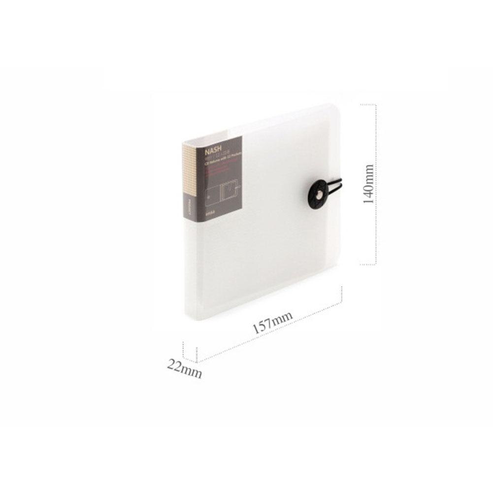 Étui pour CD 157x140x22mm, pochette pour DVD, sac de rangement pour disques, portefeuille en plastique, 12 étuis pour Cd