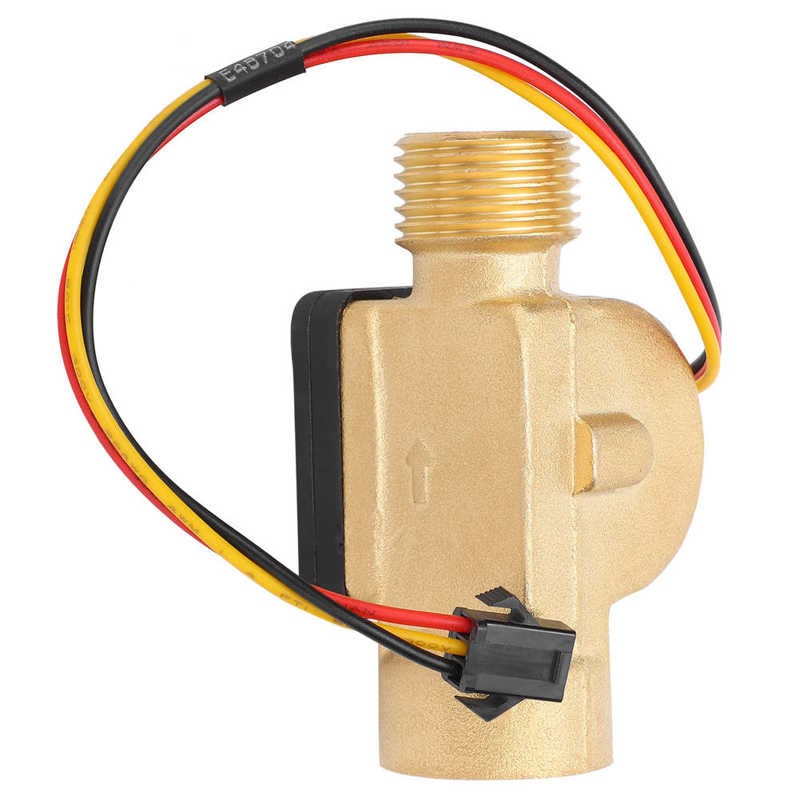 YF-B20 Brass Water Flow Sensor G1/2in Female Male Thread Switch Hall Transducer Pulse Counter Flow Measurement Equipment DC3-24V
