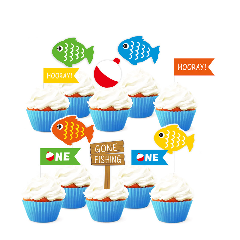 Fishing Theme Party Letter Banner Happy Birthday Letter Decoration Kids Event Party Supplies Decor Birthday Banner: 3