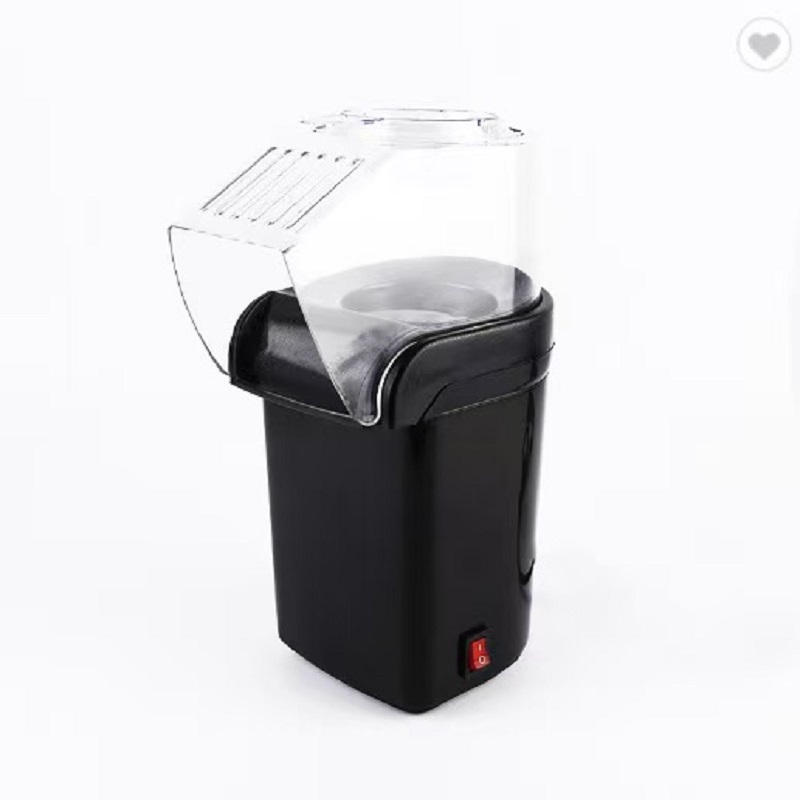 Electric Portable Popcorn Maker Fully Automatic Home Popcorn Popper Air Popcorn Machine Healthy No Oil Mini Popcorn Maker: black / EU