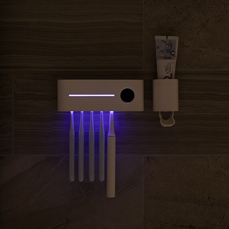 Youpin Sothing Zahnbürsten-Sterilisatorhalter - UV-Licht, Antibakteriell, Automatischer Zahnpasta-Spender