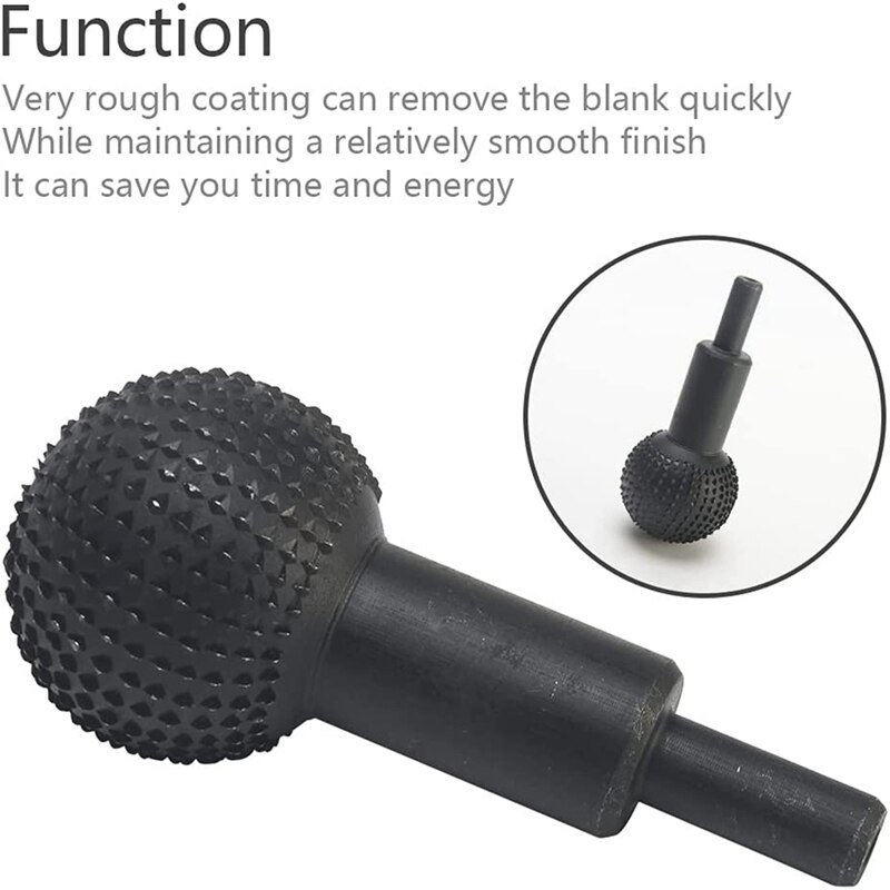 extrem Kugel Dreh Grat rotierend Schleifen Kopf Grat Hartmetall Grat Ball rotierend Grat Holz Carving Schleifen Kopf (40Mm)