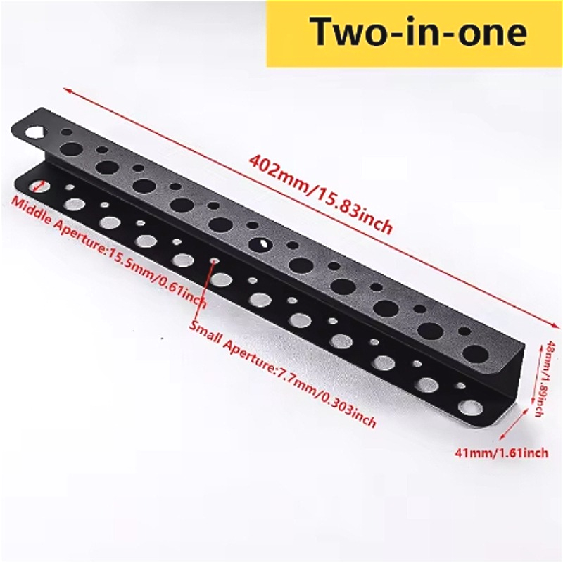 Wall Mounted Carbon Steel Wall Tool Rack Stand For Neat & Accessible Tool Arrangement Organizing Various Sizes Of Pliers: Silver