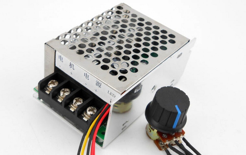 DC 10v ~ 50V 40A PWM Speed Motor Controller For Brush Motor Control 0% - 100% motor adjust speed regulator