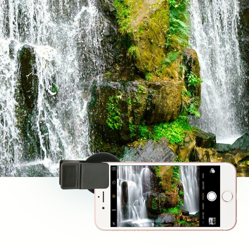 Zomei 37Mm Mobiele Telefoon Camera Lens Pro Universele Nd Filter ND2-ND400 Verstelbare Voor Iphone Samsung Huawei Met Clip