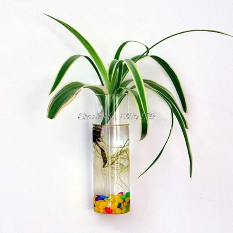 Wall Hanging Glass Flower Planter Vase Plant Pot Terrarium Home Garden Decor Nov18