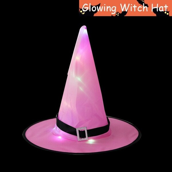 Halloween Cappello della Strega portato Incandescente Incandescente Strega Cappello Appeso Decorazione di Halloween Galleggiante Albero Incandescente Cappello per I Bambini: 2