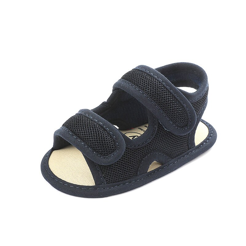 Sandales en maille respirante pour filles et garçons | Chaussures d'été pour -nés, chaussures pour nourrissons à semelle souple, premiers marcheurs, chaussure de berceau pour tout-petits: darkblue / 0-6 mois
