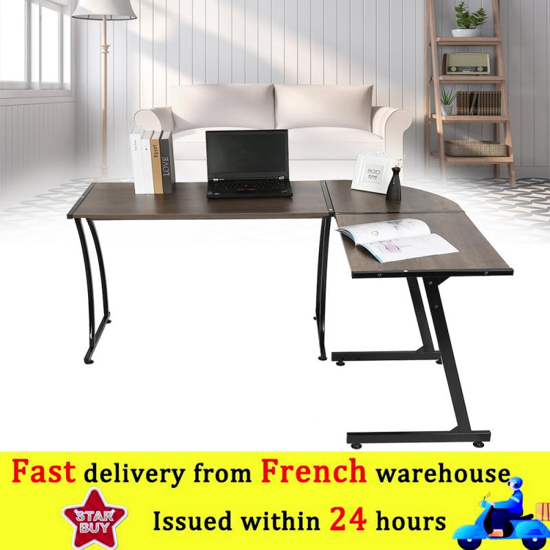 Bureaux fonctionnels en forme de L bureau coin grand ordinateur portable étude Table de jeu poste de travail maison bureau meubles coin bureau HWC