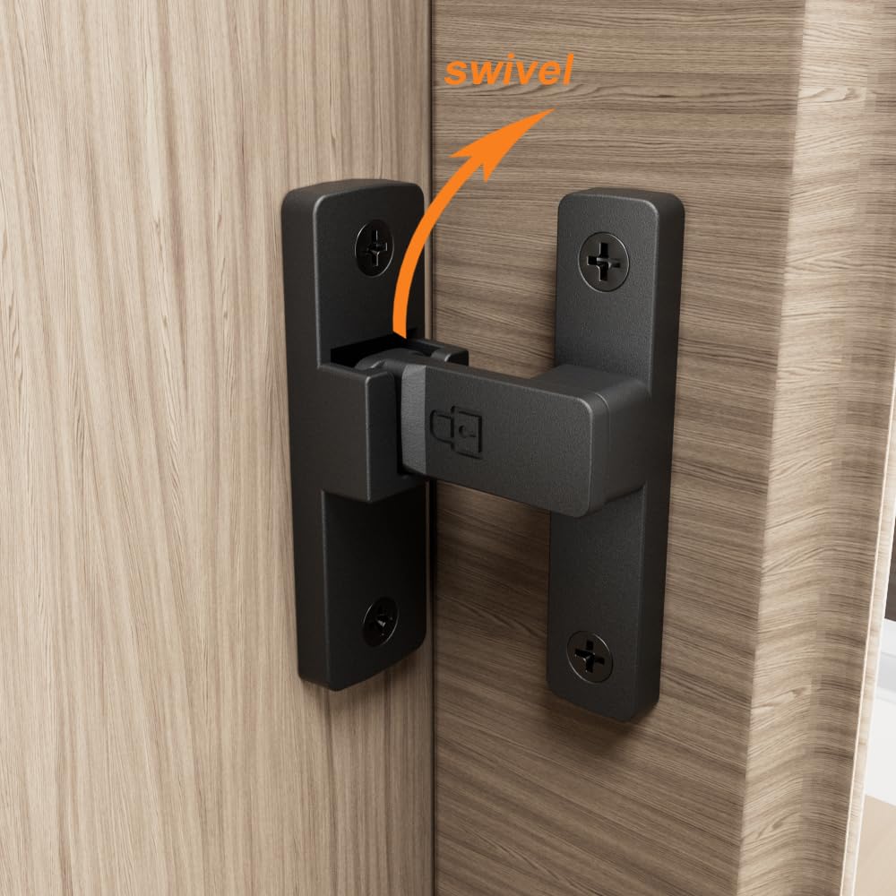 Deurslot 90/180 Graden Schuurbout Gegoten Roestvrijstalen Haak Klink Raam Kast Sloten Met Schroeven Haaks Glijdende Poort Slot