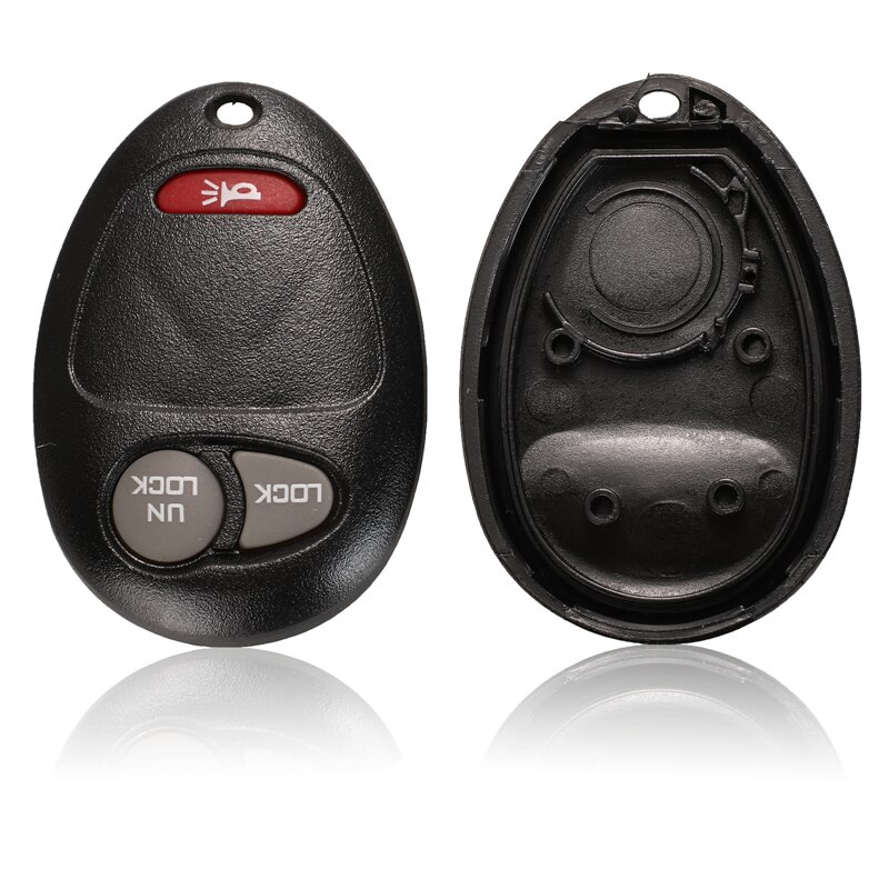 jingyuqin 3 Buttons No Chip Blank Remote 2 + 1 Panic Key Shell Case Cover For Buick Hummer H3 GMC For Chevrolet Colorado Isuzu: A