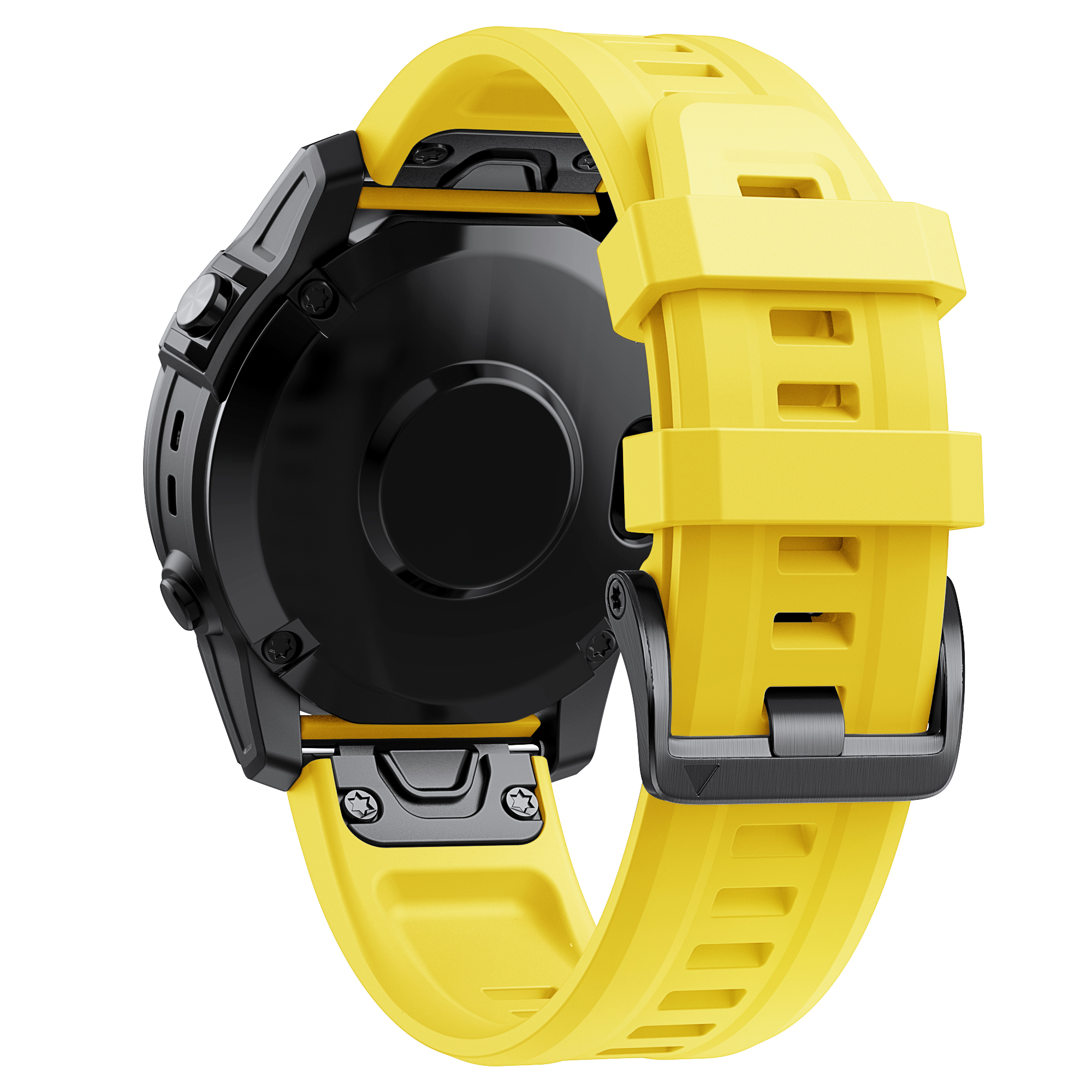 22 26mm Strap For Garmin Fenix7x/6x/6x Pro/5x/5x Plus Quick Fit Silicone Watchband for Fenix 5 6 7 Watch Bracelet Wristband: Yellow / 22mm