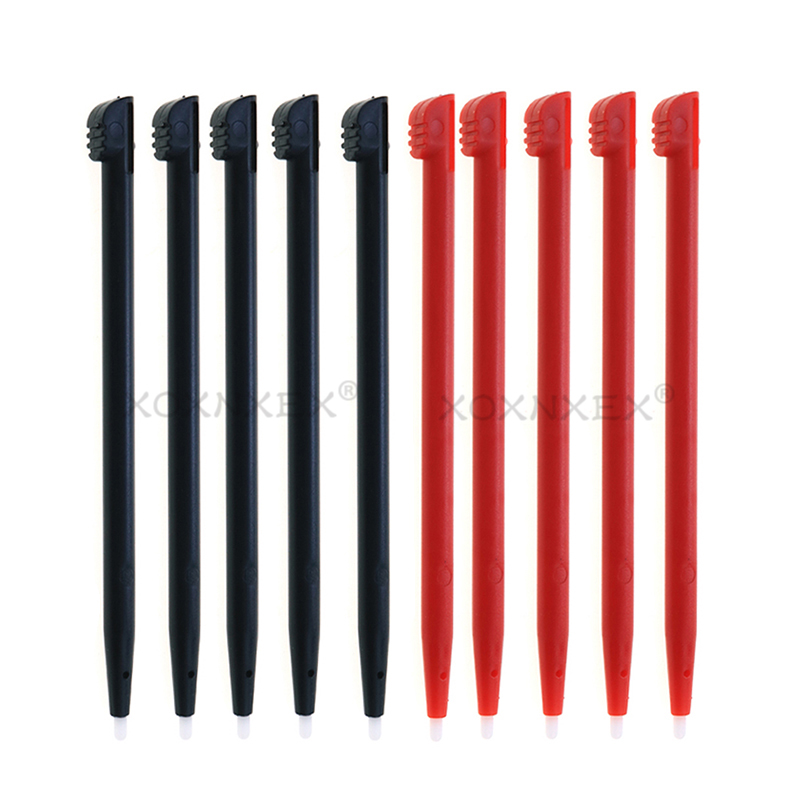 XOXNXEX-10 piezas para Nintendo DSI NDSI XL Stylus, bolígrafo táctil para NDSI XL, solo más largo de lo Normal DS, negro y rojo: AB