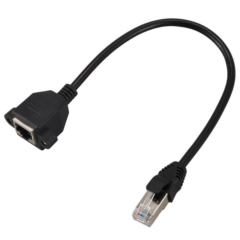 28cm RJ45 Männlichen zu Weiblichen M/F CAT5E LAN Ethernet Adapter Netzwerk Kabel