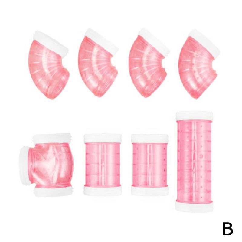 8 sztuk/zestaw DIY chomika zabawka-tunel zwierzę domowe sport szkolenia rurociągu przejrzyste pas startowy zabawki chomik narzędzie robić gry: różowy