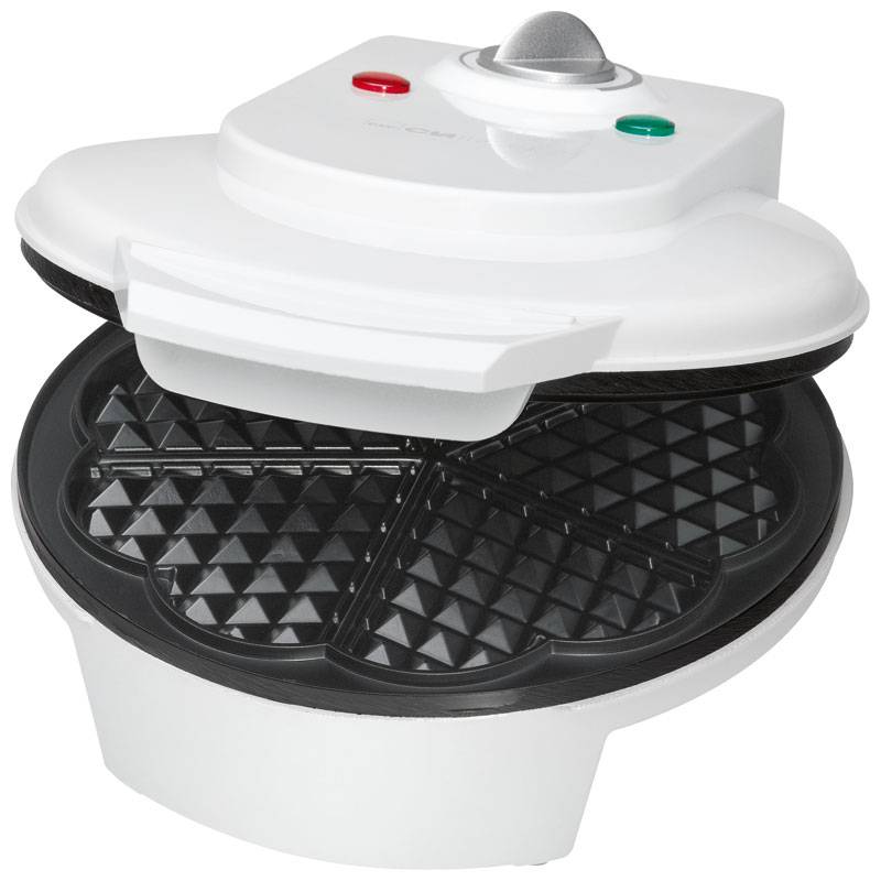 Gaufrier Cœur Livoo 1000W - 5 Gaufres Cœur Par Cuisson, Plaques Antiadhésives, Thermostat - Rouge - 4