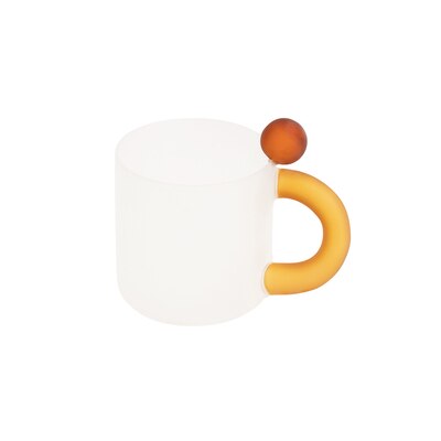 Jelly Beans Fat Mark Cup Glass To Drink Taza Cafe Lovely Ins Manual Color Milk Glass Coffee Cup Lovers: Purple