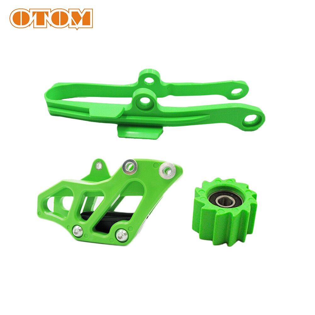 OTOM KXF Motorcycle Chain Guard Guide Swingarm Chain Slider For KAWASAKI KX250F KX450F Green Chain Guard Sprocket Dirt Bike