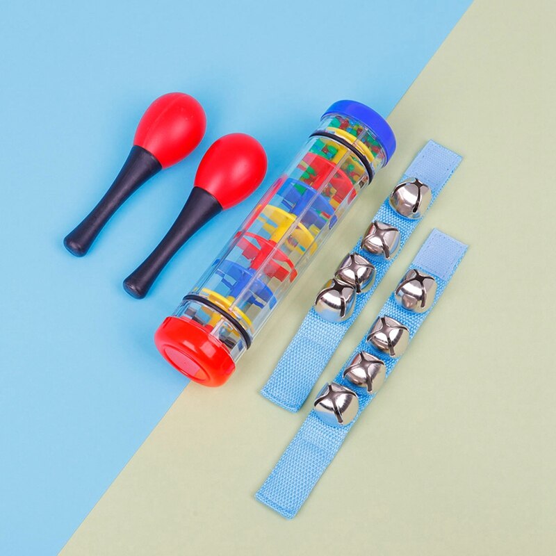 10 pces instrumentos musicais brinquedos-instrumentos de percussão brinquedo pré-escolar brinquedos musicais educativos conjunto para meninos e meninas