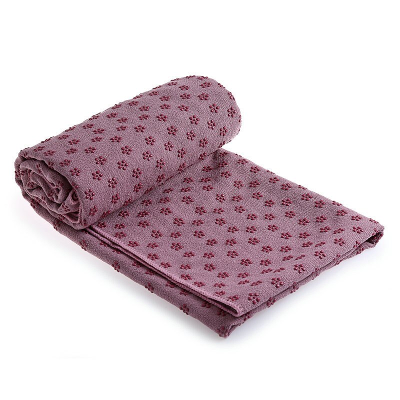 Yoga Mat Antislip Handdoek Pvc Deeltjes Pruimenbloesem Stippen Te Absorberen Zweet Beschikbaar In Meerdere Kleuren Yoga Handdoek fitness Acces: violet