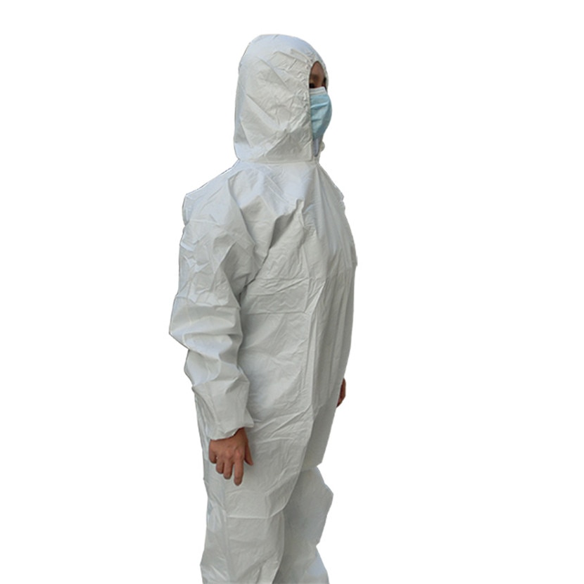 Disposable Protection Gown Dust Spray Suit Siamese Non-woven Dust-proof Anti Splash Clothing Safely Protection Clothes