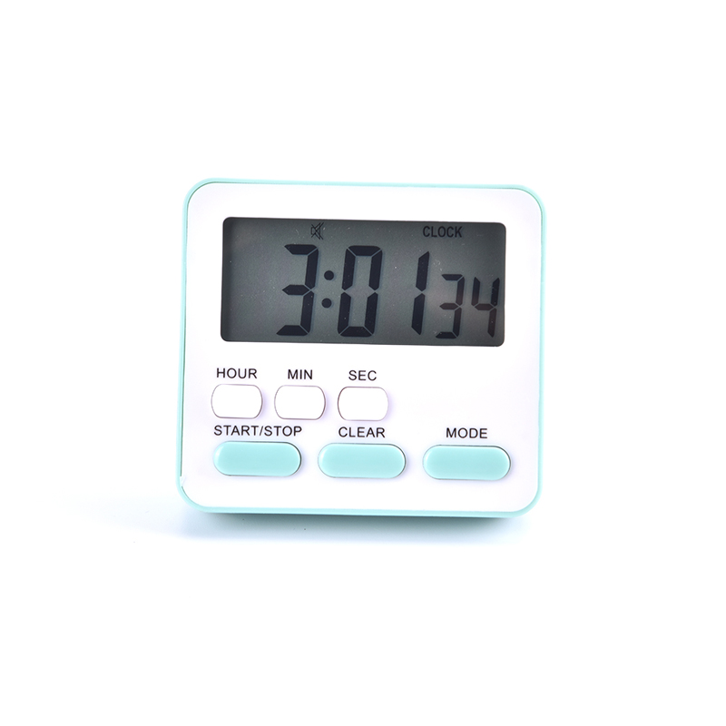 LCD Digital Display Cooking Alarm Clock Kitchen Timer Sleep Stopwatch Clock House Kitchen Accessory Countdown Timer Clock: black